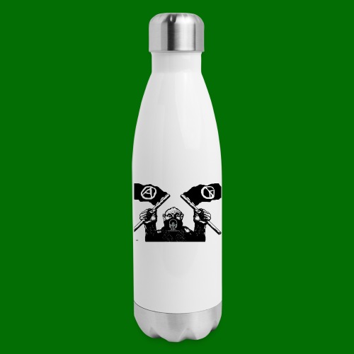 anarchy and peace - Insulated Stainless Steel Water Bottle