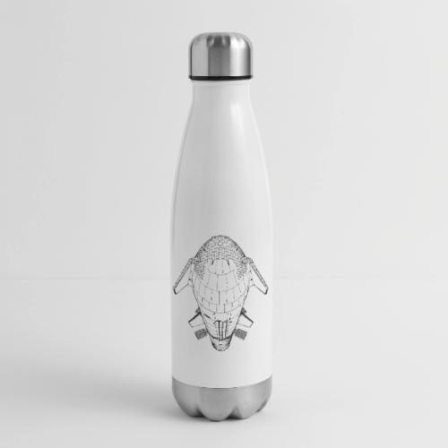 Light This Candle - Black - No Text - 17 oz Insulated Stainless Steel Water Bottle