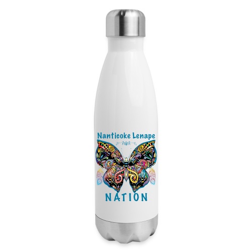 Native American Indian Indigenous Butterfly - 17 oz Insulated Stainless Steel Water Bottle
