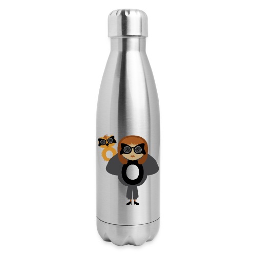 Alphabet letter O - Fashion Girl and Creature - Insulated Stainless Steel Water Bottle