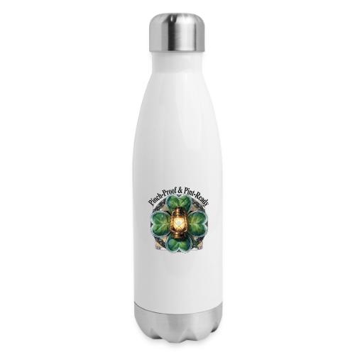 Pinch-Proof Lantern Clover T-Shirt - 17 oz Insulated Stainless Steel Water Bottle