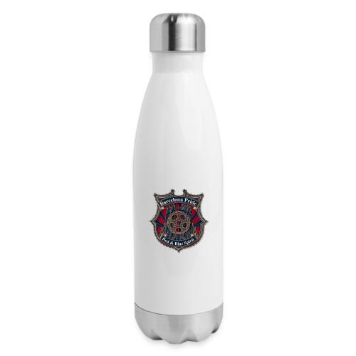 Barcelona Scarlet Pride T Shirt, Soccer City Gift - 17 oz Insulated Stainless Steel Water Bottle