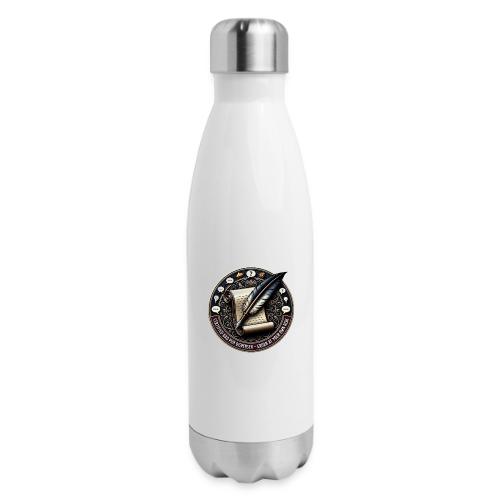 Certified Dad Pun Dispenser T Shirt - 17 oz Insulated Stainless Steel Water Bottle