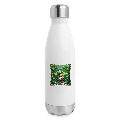 Brazil Jaguar Glory T-Shirt, Flag Pride Badge Gift - 17 oz Insulated Stainless Steel Water Bottle