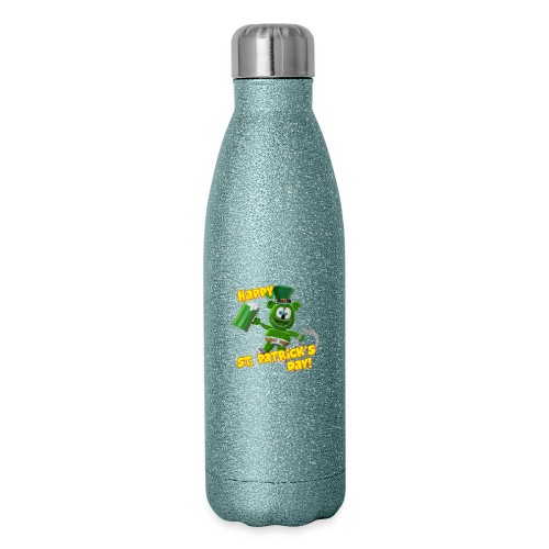 Gummibär (The Gummy Bear) Saint Patrick's Day - 17 oz Insulated Stainless Steel Water Bottle