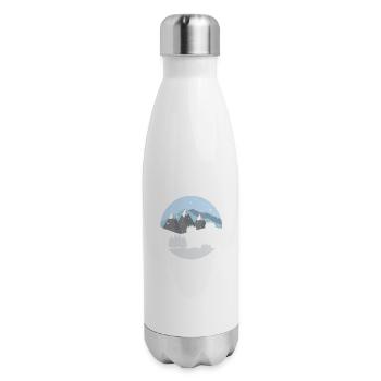 Cold Nature - 17 oz Insulated Stainless Steel Water Bottle - white - Right
