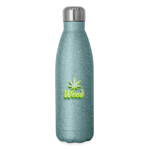 Cannabis Weed Leaf - Marijuana - Customizable - Insulated Stainless Steel Water Bottle