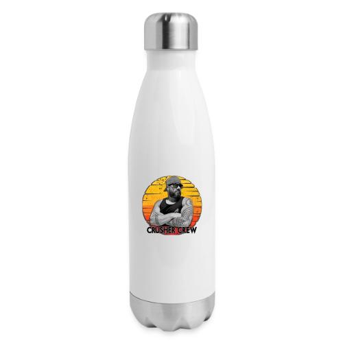 Crusher Crew Carl Crusher Sunset Circle - 17 oz Insulated Stainless Steel Water Bottle
