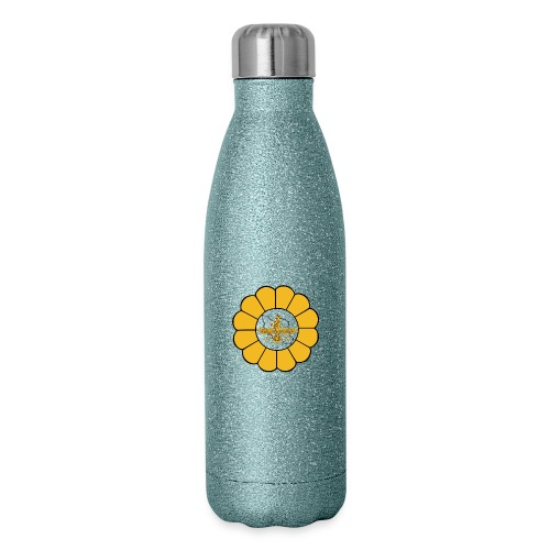 Faravahar Iran Lotus - Insulated Stainless Steel Water Bottle