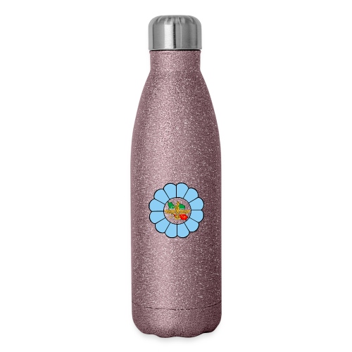 Faravahar Iran Lotus Colorful - Insulated Stainless Steel Water Bottle