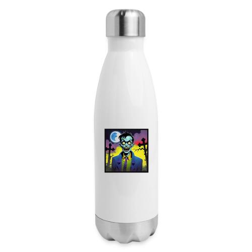 Graveyard Zombie - 17 oz Insulated Stainless Steel Water Bottle