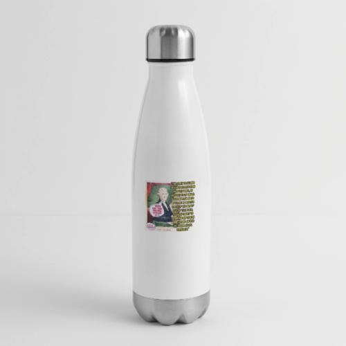 Thomas Jefferson Design - 17 oz Insulated Stainless Steel Water Bottle