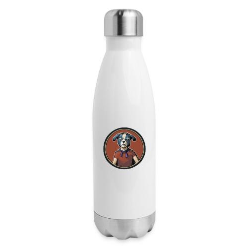 Dogboy Adventutes Red Circle Logo - 17 oz Insulated Stainless Steel Water Bottle