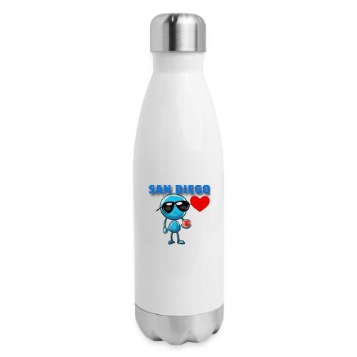 Smoon City_San Diego - 17 oz Insulated Stainless Steel Water Bottle