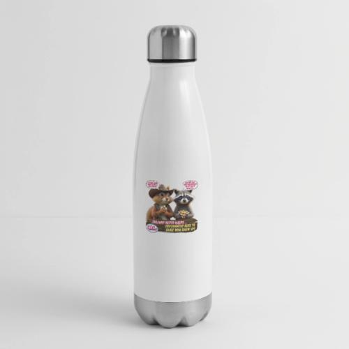 Freedom Squirrel and Raccoon - 17 oz Insulated Stainless Steel Water Bottle