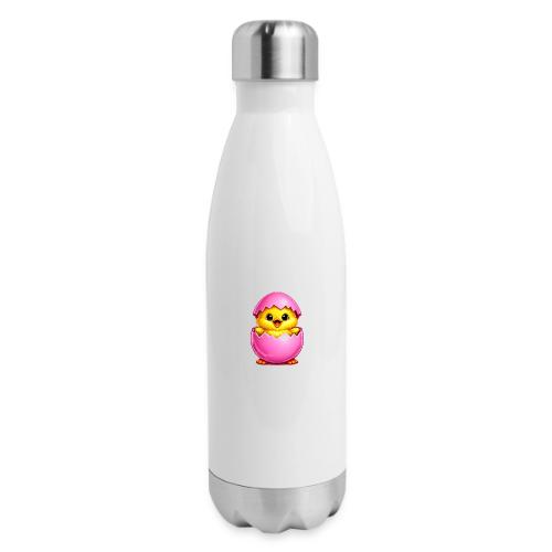 Easter Chick Pink - 17 oz Insulated Stainless Steel Water Bottle