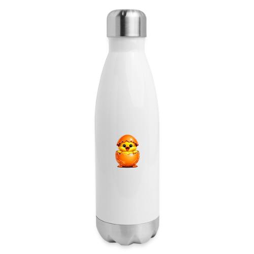 Easter Chick Orange - 17 oz Insulated Stainless Steel Water Bottle