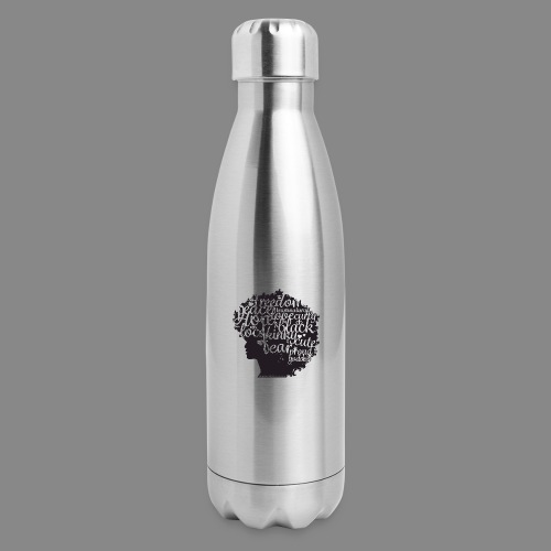 Afro Text II - Insulated Stainless Steel Water Bottle