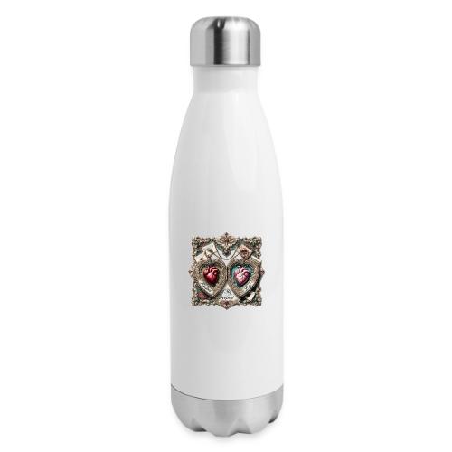 Keeper of My Deepest Love Victorian Locket T-Shirt - 17 oz Insulated Stainless Steel Water Bottle