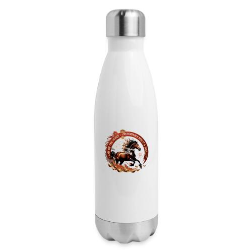 Year of the Horse Fiery Spirit T Shirt, Lunar New - 17 oz Insulated Stainless Steel Water Bottle