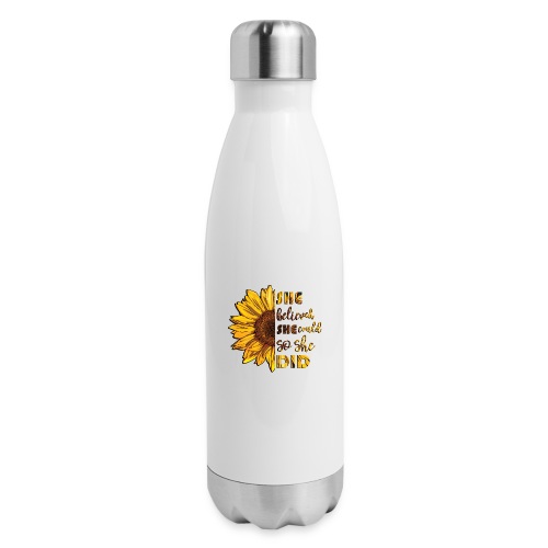 Sunflower Believe - Insulated Stainless Steel Water Bottle