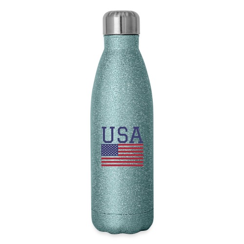 USA American Flag - Fourth of July Everyday - Insulated Stainless Steel Water Bottle