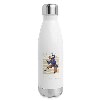 Climbing mountain Alps Nature Climbing Sports Gift - 17 oz Insulated Stainless Steel Water Bottle - white - Right