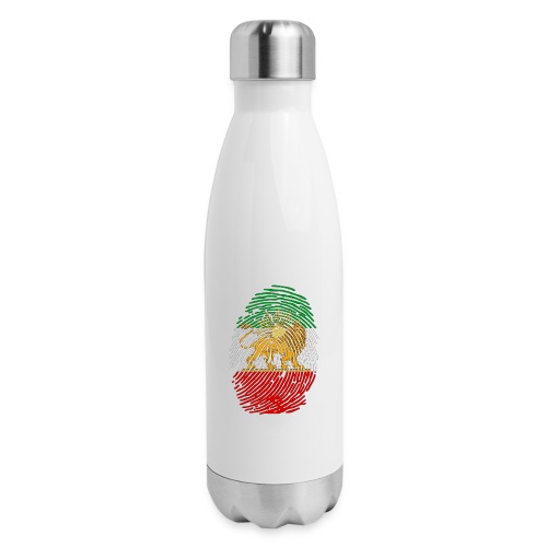 Iranian Finger Print Flag - Insulated Stainless Steel Water Bottle