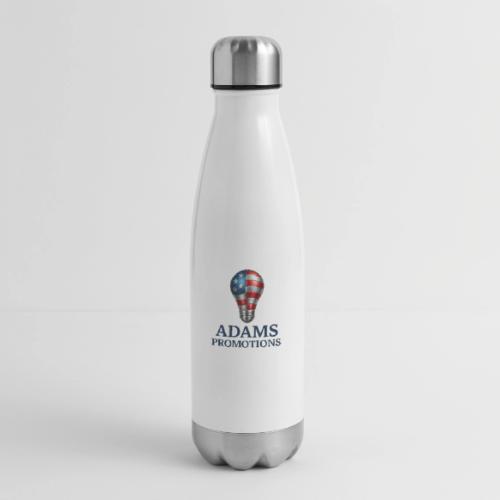 Adams promotions American flag metallic light bulb - 17 oz Insulated Stainless Steel Water Bottle