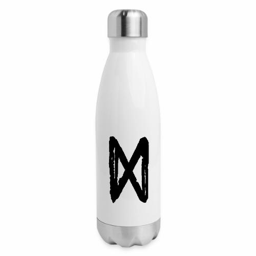 Elder Futhark Rune Dagaz - Letter D - 17 oz Insulated Stainless Steel Water Bottle