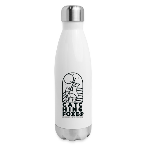 Fox with Cross black - Insulated Stainless Steel Water Bottle