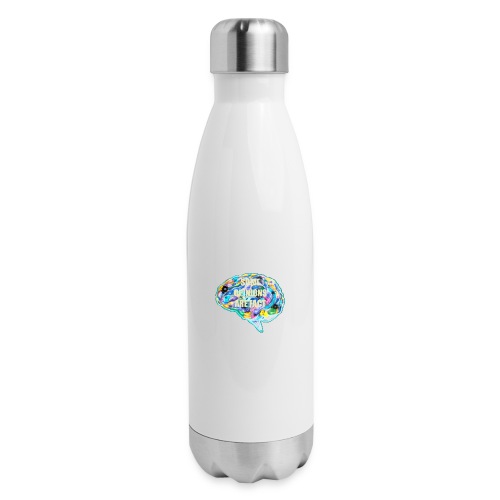 brain fact - Insulated Stainless Steel Water Bottle