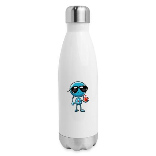 Smoon_I love Mrs S_Blue - 17 oz Insulated Stainless Steel Water Bottle