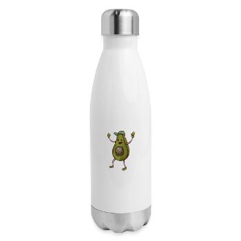 Just A Boy Who Loves Avocados - 17 oz Insulated Stainless Steel Water Bottle - white - Right
