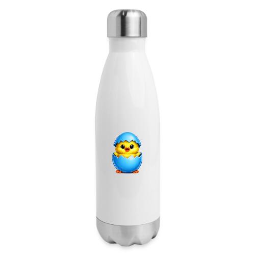 Easter Chick Blue - 17 oz Insulated Stainless Steel Water Bottle