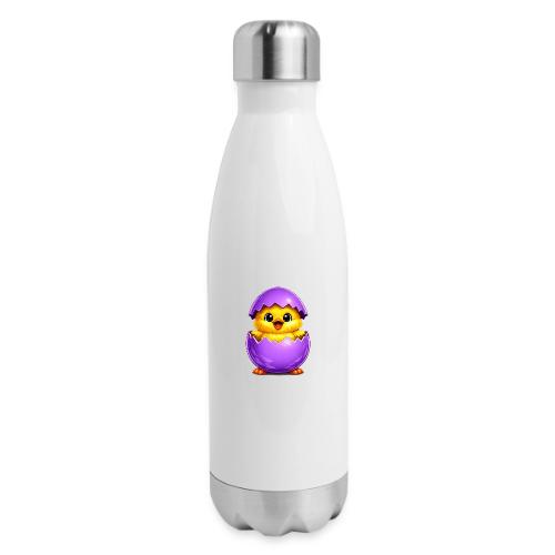 Easter Chick Purple - 17 oz Insulated Stainless Steel Water Bottle