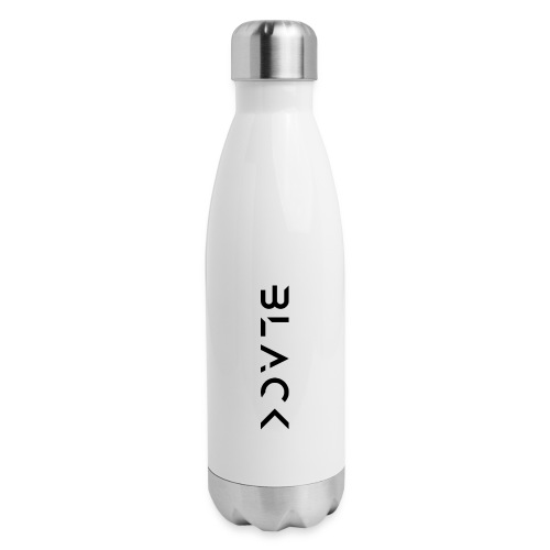 Futuristic Vertical Black - 17 oz Insulated Stainless Steel Water Bottle