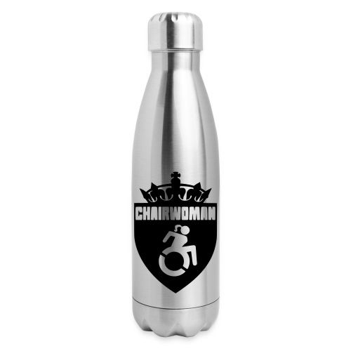 A woman in a wheelchair is Chairwoman - Insulated Stainless Steel Water Bottle