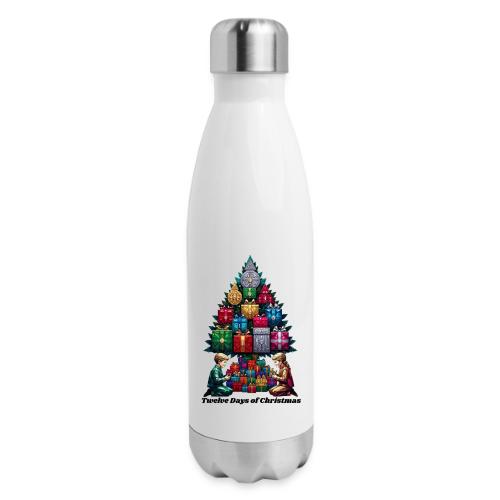 Twelve Days of Gifts T-Shirt - 17 oz Insulated Stainless Steel Water Bottle