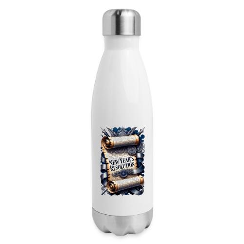 New Year's Resolution T-Shirt - 17 oz Insulated Stainless Steel Water Bottle