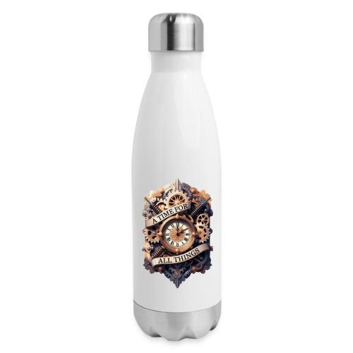 Ornate Clockwork T-Shirt - 17 oz Insulated Stainless Steel Water Bottle