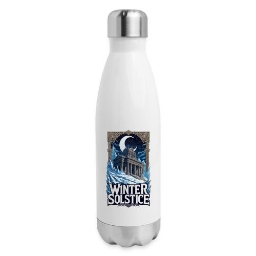 Winter Solstice Temple T-Shirt - 17 oz Insulated Stainless Steel Water Bottle