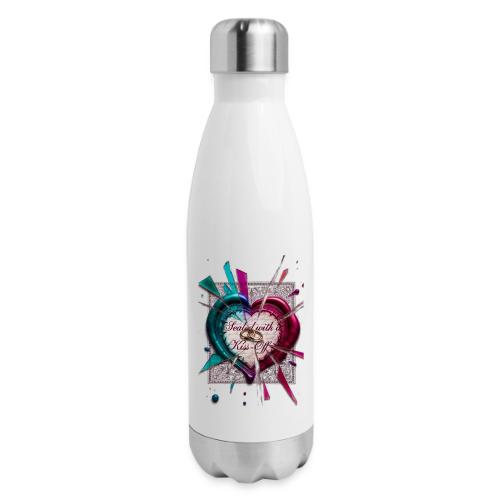 Sealed with a Kiss-Off T-Shirt - 17 oz Insulated Stainless Steel Water Bottle