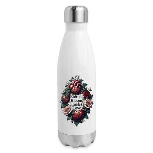 Eternal Bloom Timeless Love Entwined Hearts T-Shir - 17 oz Insulated Stainless Steel Water Bottle