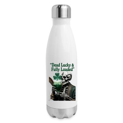 Lucky Skeleton Stout T-Shirt - 17 oz Insulated Stainless Steel Water Bottle