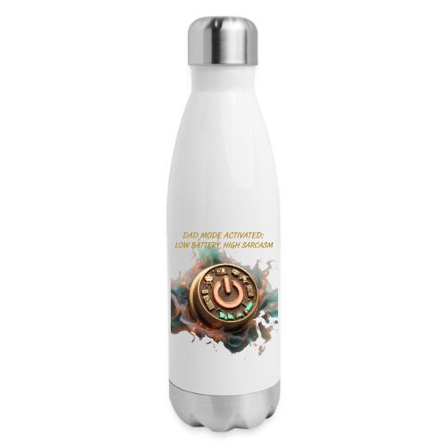 Dad Mode Activated T Shirt, Funny Dad Gift - 17 oz Insulated Stainless Steel Water Bottle