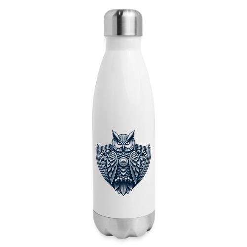 Night Watch Owl T Shirt, Sarcastic Dad Gift - 17 oz Insulated Stainless Steel Water Bottle