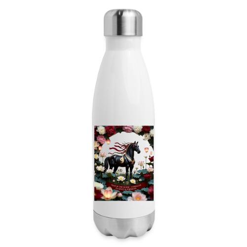 Year of the Horse Harmony T Shirt, Lunar New Year - 17 oz Insulated Stainless Steel Water Bottle