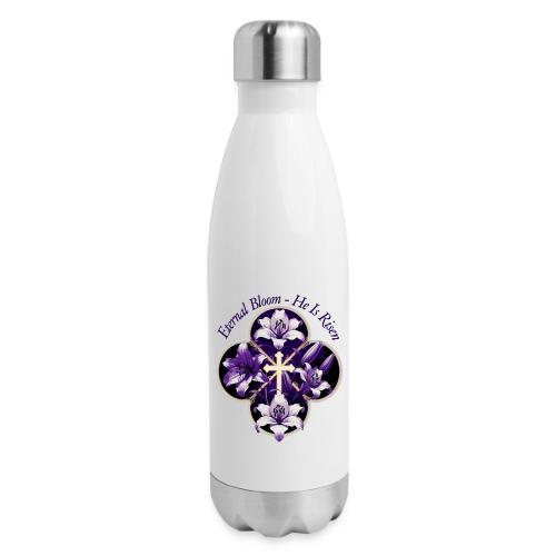 Easter Eternal Bloom Lily Crown T Shirt, Gift - 17 oz Insulated Stainless Steel Water Bottle