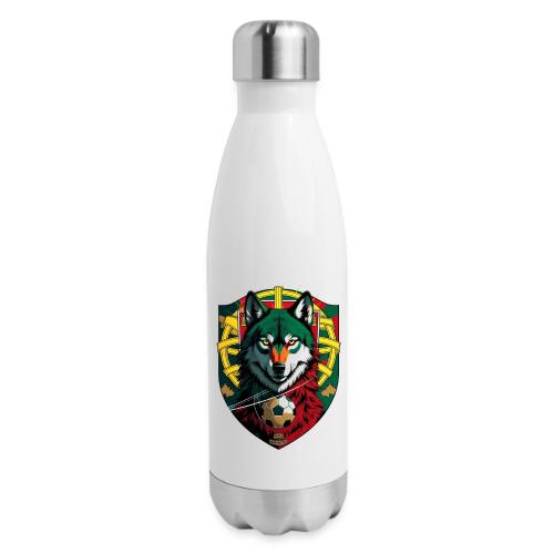 Portugal Iberian Wolf Soccer T Shirt,Football Gift - 17 oz Insulated Stainless Steel Water Bottle